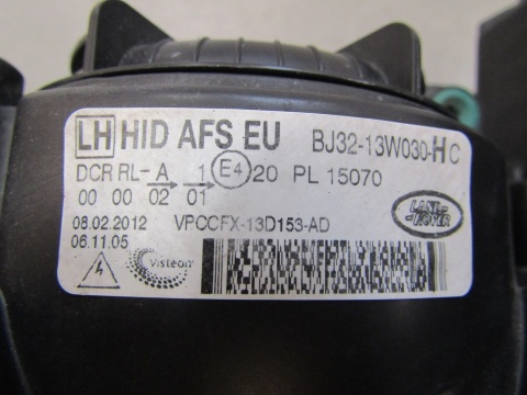 LAMPA PRZÓD LAND ROVER EVOQUE L538 KSENON SKRĘTNY LH LEWY 15- BJ3213W030H