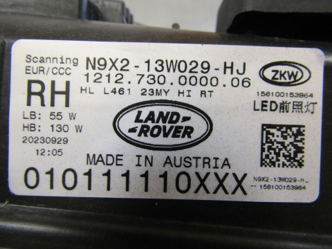 LAMPA PRZÓD RANGE ROVER SPORT III L461 FULL LED RH PRAWA N9X2-13W030-HJ 22-