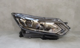 LAMPA PRZÓD NISSAN QASHQAI J11 LIFT ZWYKŁA SOCZEWKA Z LED RH 17-21 100-19009