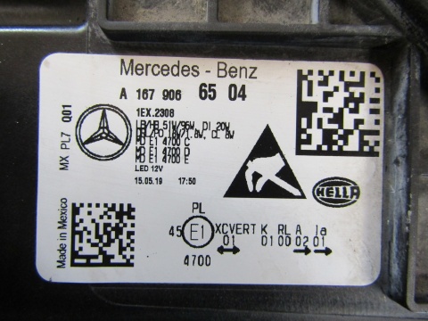 Lampa przód Mercedes GLE W167 FULL LED MULTIBEAM 19-23 LH A1679069504