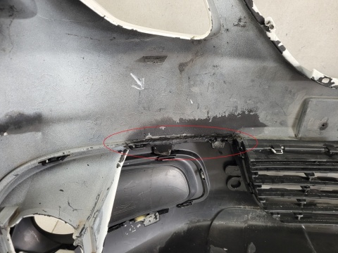 Zderzak przód przedni Peugeot 2008 I 1 Lift 16-19