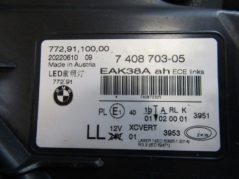 LAMPA PRZÓD BMW 7 G11 G12 LASER 15-19 LH LEWA 740870305