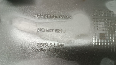 SPOILER DOKŁADKA DYFUZOR ZDERZAKA TYŁ AUDI A4 B8 8K S-LINE LIFT 11-15