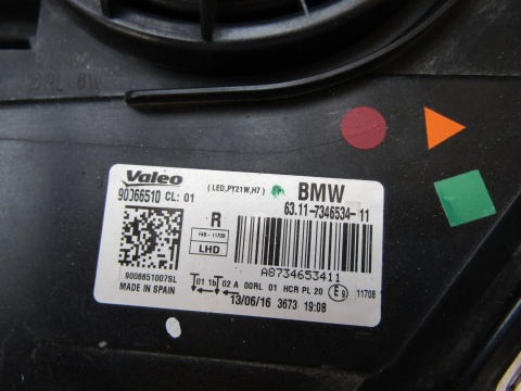 LAMPA PRZÓD BMW X1 F48 ZWYKŁA 15-19 RH PRAWA 7346534