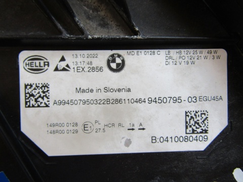 LAMPA PRZÓD BMW 3 G20 G21 LIFT LCI FULL LED 22-25 LH LEWA 9450795