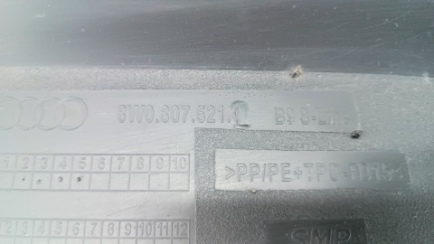 SPOILER DOKŁADKA DYFUZOR ZDERZAKA TYŁ AUDI A4 B9 S LINE 15-19