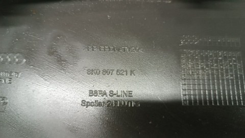 SPOILER DOKŁADKA DYFUZOR ZDERZAKA TYŁ AUDI A4 B8 8K S LINE LIFT 12-