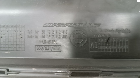 Dyfuzor zderzaka tył BMW 5 G30 M PERFORMANCE 17–23