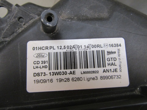 LAMPA PRZÓD FORD MONDEO MK5 ZWYKŁA SOCZEWKA LH 14-19 DS73-13W030-AE