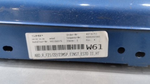 Listwa progowa prawa BMW F21 F22 F23 M-Pakiet -21
