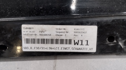 Listwa progowa prawa BMW 3 F30 F31 sedan kombi 11-18