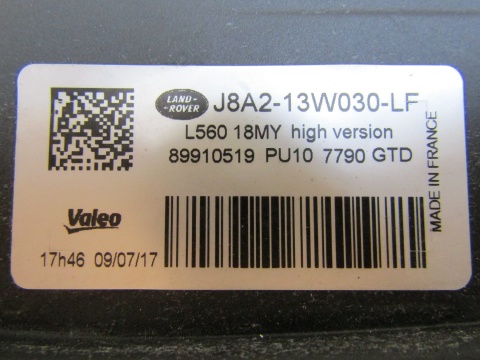 LAMPA PRZÓD RANGE ROVER VELAR L560 HIGH FULL LED 17-23 LH LEWA J8A2-13W030-LF