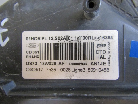 LAMPA PRZÓD FORD MONDEO MK5 ZWYKŁA SOCZEWKA RH 14-19 DS73-13W029-AF