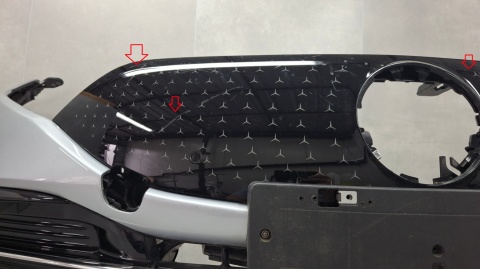 Zderzak przód przedni Mercedes EQS 297 V297 21-24 / + PDC + wiązka