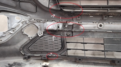 Zderzak przód przedni Ford Transit Custom Sport Lift 17-22