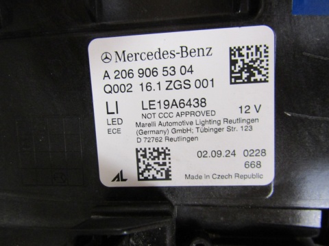LAMPA PRZÓD MERCEDES C-KLASA W206 FULL LED DIGITAL LIGHT 22- LH A2069065304