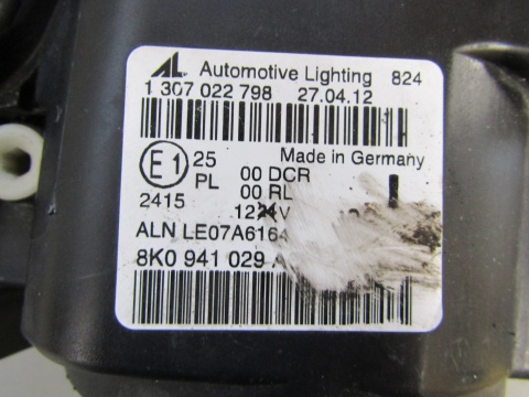 LAMPA PRZÓD AUDI A4 B8 KSENON NIESKRĘTNY LEWY LH 07-11 8K0941029AC
