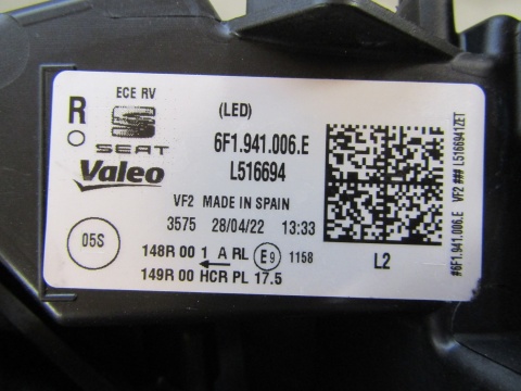Lampa przód Seat Ibiza V Arona Lift LED 21- RH PRAWA 6F1941006E