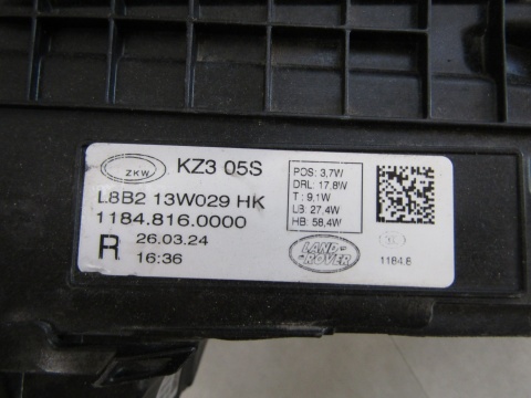 LAMPA PRZÓD LAND ROVER DEFENDER II FULL LED 20- RH PRAWA L8B213W029HK