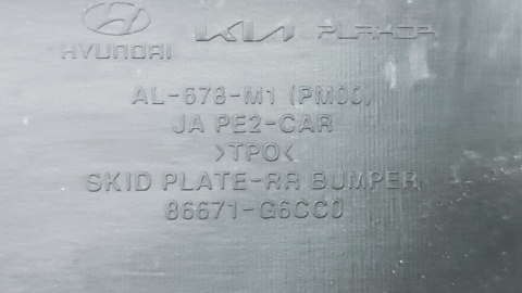 Dyfuzor dokładka zderzaka tył Kia Picanto III GT-Line drugi lift 24-