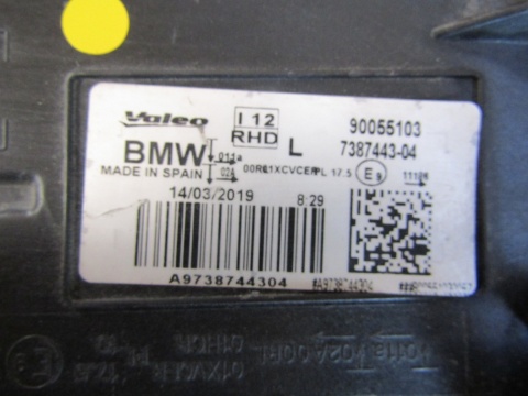 LAMPA PRZÓD BMW I 8 FULL LED LH LEWA 14-20 7387443-04 UK ANGLIA