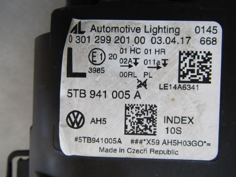 LAMPA PRZÓD VW TOURAN 3 III 5TB ZWYKŁA 15- LH 5TB941005A