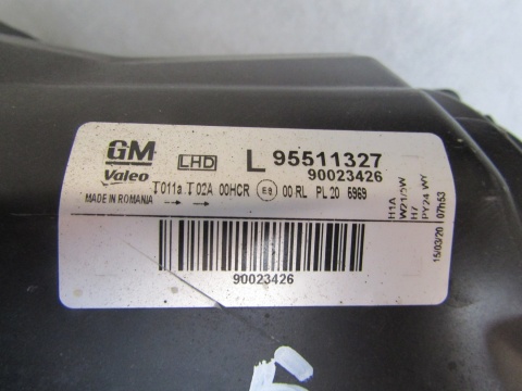 LAMPA PRZÓD OPEL CORSA D LIFT ZWYKŁA 11-14 LH 95511327