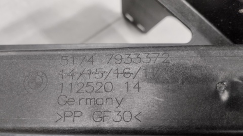 Wzmocnienie pas górny grill wlot BMW 4 G26 iX I20 Oryginał 51747933372