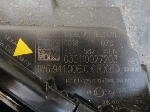 LAMPA PRZÓD AUDI A5 8W6 KSENON NIESKRĘTNY 16-19 rh prawa 8W6941006C