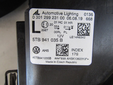 LAMPA PRZÓD VOLKSWAGEN TOURAN III 3 5TB FULL LED LH LEWA 15- 5TB941035B