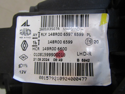 LAMPA PRZÓD RENAULT CLIO V 5 LIFT LED 23-26 RH PRAWA 260103507R