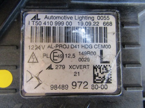 LAMPA PRZÓD CITROEN DS4 II CROSSBACK FULL LED MATRIX LH LEWY 21-25 9848997280-00
