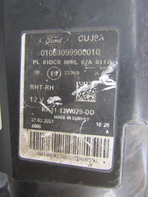 LAMPA PRZÓD FORD TRANSIT MK8 LIFT KSENON 18- RH PRAWA KK31-13W029-DD