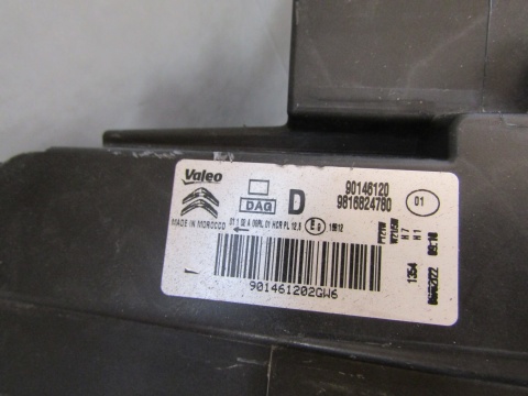 LAMPA PRZÓD CITROEN BERLINGO 4 IV ZWYKŁA 18- RH PRAWA 9816824780