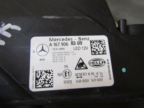 LAMPA PRZÓD MERCEDES GLE W167 LIFT FULL LED MULTIBEAM 23- LH LEWA A1679068309