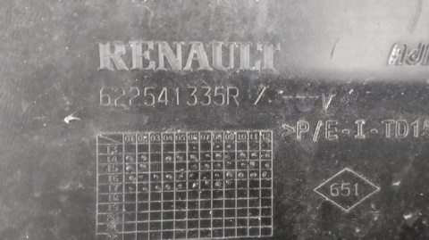 KRATKA ATRAPA ZDERZAKA PRZÓD RENAULT TWINGO III 3 14-24 OEM 622541335R