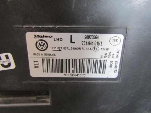 LAMPA PRZÓD VOLKSWAGEN VW T6 TRANSPORTER ZWYKŁA 15-19 LH 7E1.941.015.L