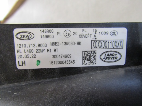 LAMPA PRZÓD RANGE ROVER L460 FULL LED LH LEWA 22- M8E2-13W030-HK