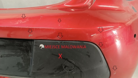 Zderzak tył tylny Peugeot 208 2 II 19- / + lampa