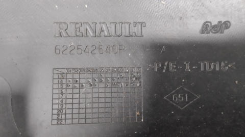 KRATKA ATRAPA ZDERZAKA PRZÓD RENAULT TWINGO III 3 14-24 OEM 622542640R
