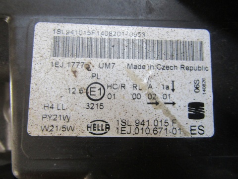 LAMPA PRZÓD SEAT MI ZWYKŁA LH LEWA 1SL941015F 11-