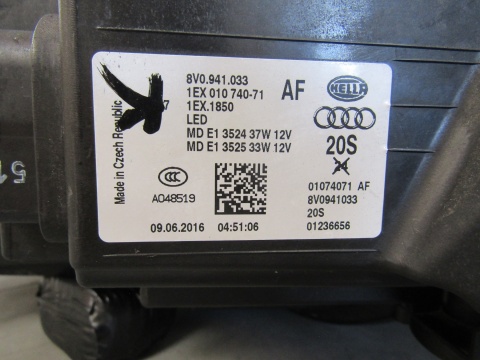 LAMPA PRZÓD AUDI A3 8V0 8V FULL LED 13-16 LH LEWA 8V0941033