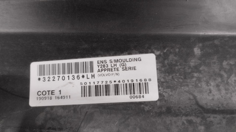 Listwa progowa lewa Volvo S60 II V60 10-18