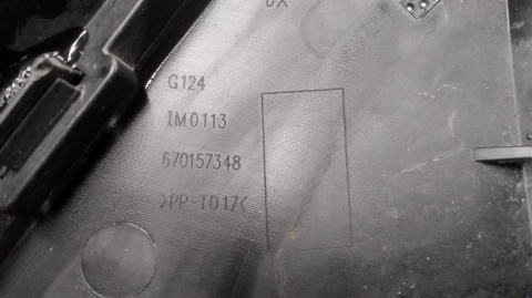 KRATKA WLOTU ZDERZAKA PRAWA PRZÓD MASERATI GRECALE 22-26 OEM 670184189