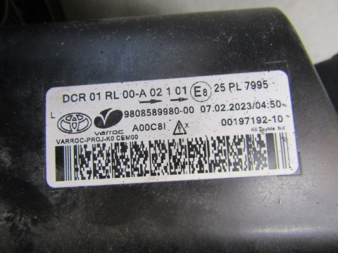 LAMPA PRZÓD TOYOTA PROACE 2 II KSENON NIESKRĘTNY 16-23 LH 9808589980-00