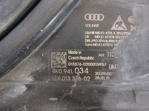 LAMPA PRZÓD AUDI A6 C8 LED 18- RH PRAWA 4K0941034