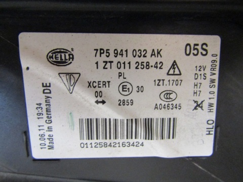 LAMPA PRZÓD PORSCHE CAYENNE II 7P5 KSENON SKRĘTNY RH PRAWA 10-14 7P5941032AK
