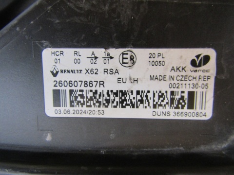 LAMPA PRZÓD RENAULT MASTER III LIFT ZWYKŁA 19-24 LH 260607867R
