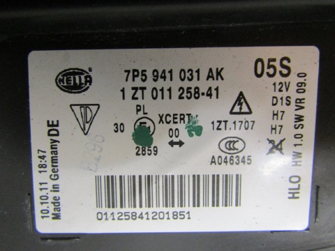 LAMPA PRZÓD PORSCHE CAYENNE II 7P5 KSENON SKRĘTNY LH LEWA 10-14 7P5941031AK