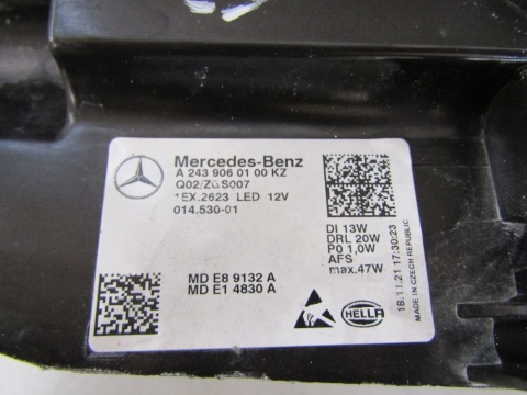 LAMPA PRZÓD MERCEDES EQA EQB W243 FULL LED PERFORMANCE LH LEWA 21-24 A2439060100